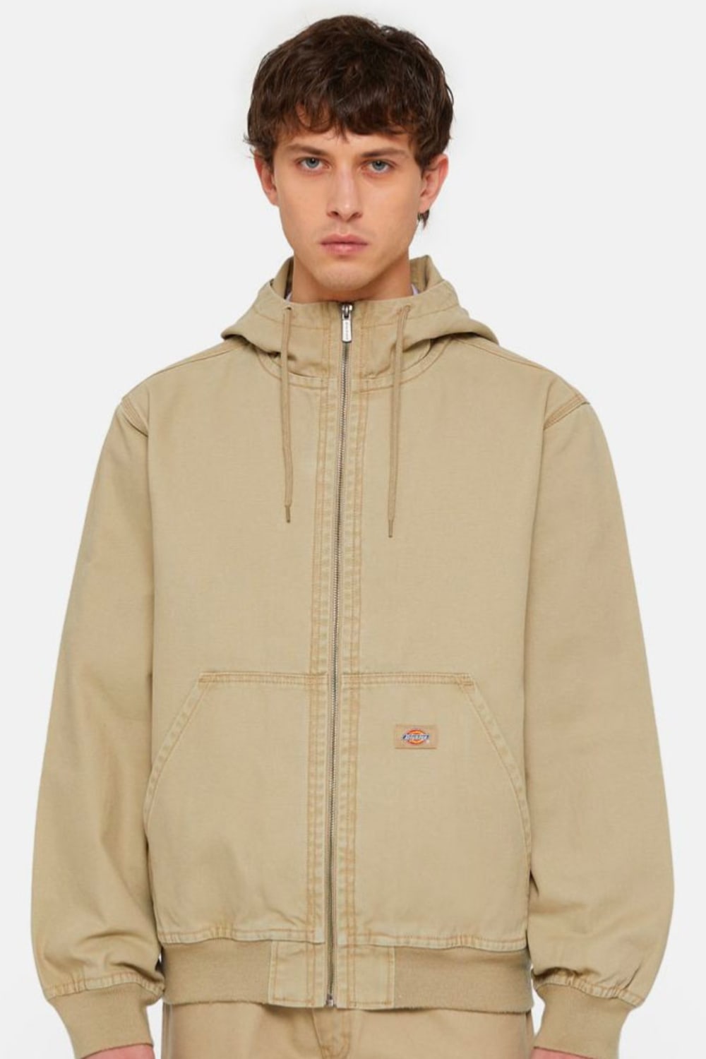 Dickies-Duck Canvas Hooded Unlined Sw Desert Sand-Ceket-1-Milagron.com
