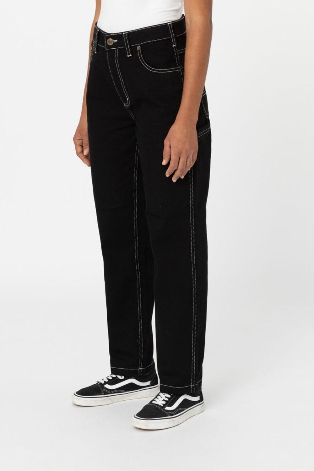 Dickies-Ellendale Denim Rinsed Black-Kot Pantolon-3-Milagron.com