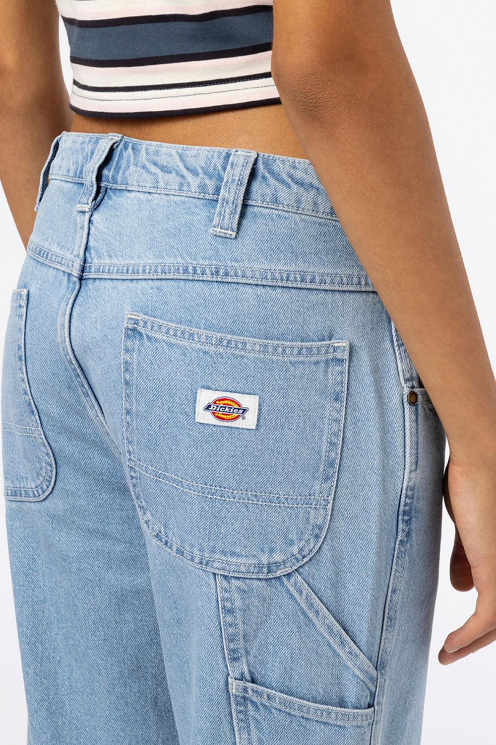 Dickies-Ellendale Denim Vintage Aged Blue-Kot Pantolon-5-Milagron.com