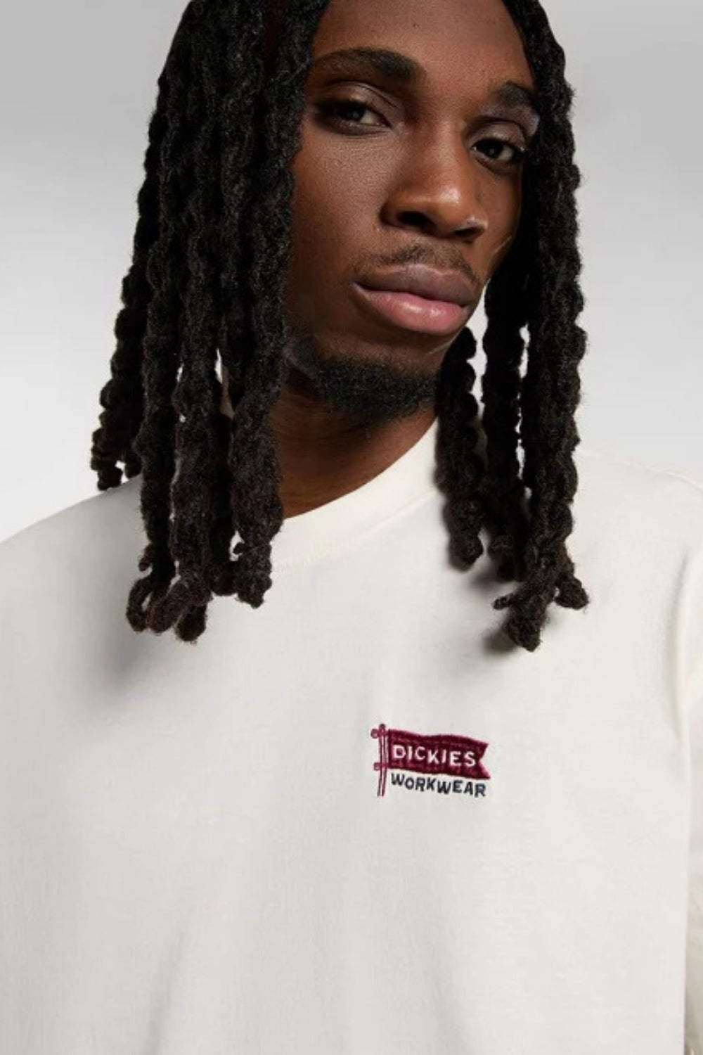 Dickies-Flag Tee SS Egret-T-Shirts-3-Milagron.com