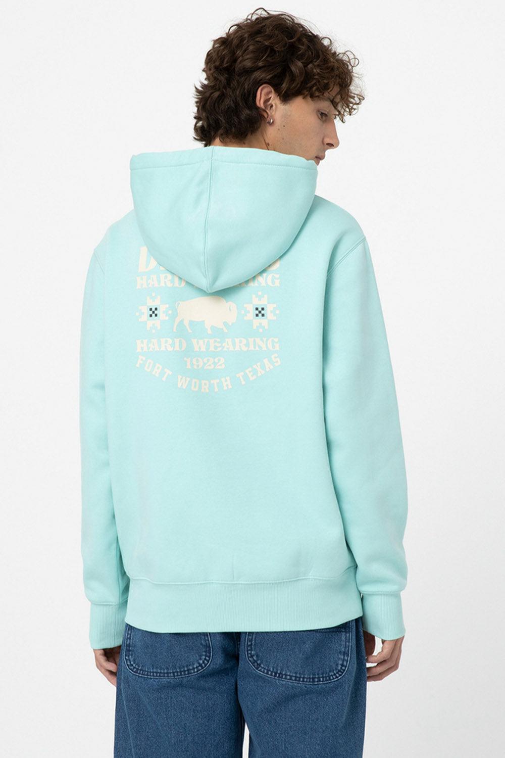 Dickies-Hays Hoodie Pastel Turquoise-Sweatshirts & Hoodies-2-Milagron.com