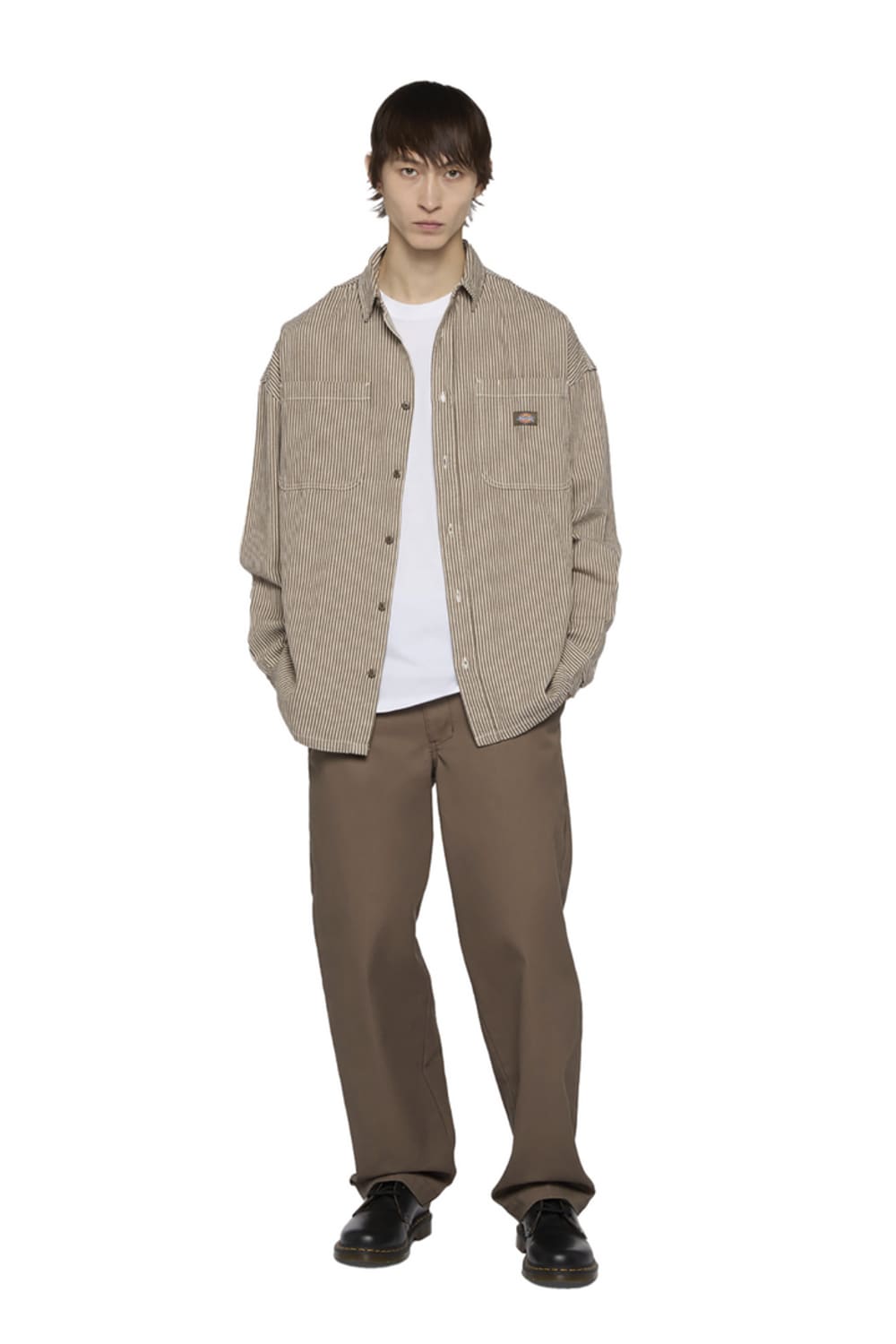 Dickies-Hickory Shirt LS Mushroom-Gömlek-3-Milagron.com