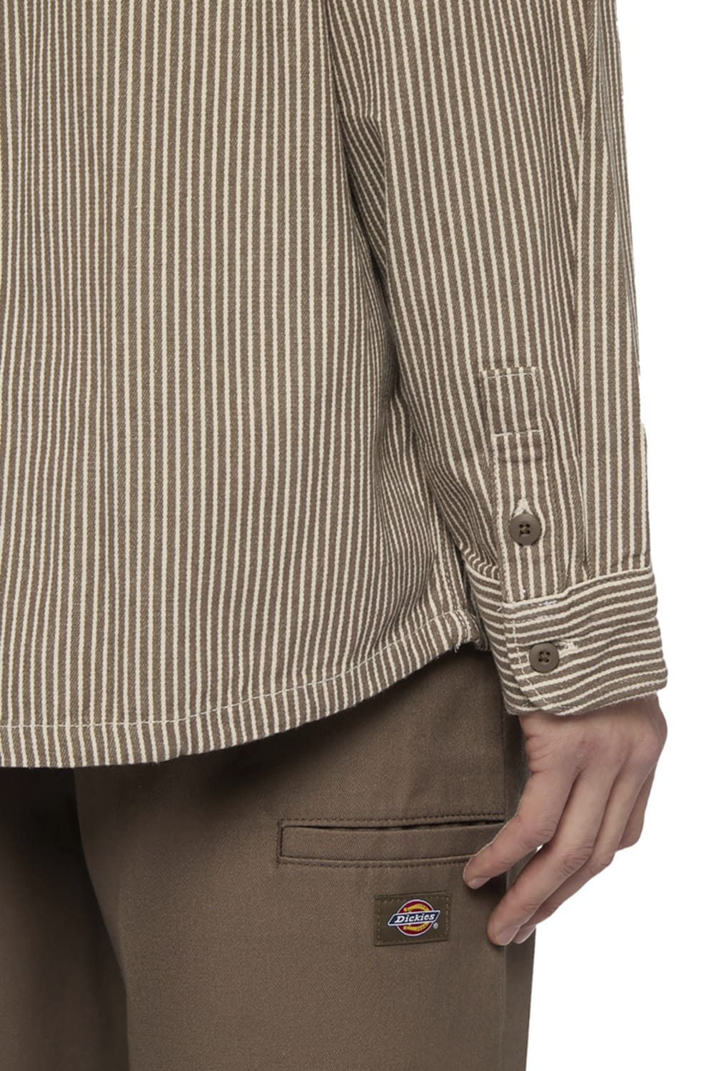 Dickies-Hickory Shirt LS Mushroom-Gömlek-5-Milagron.com