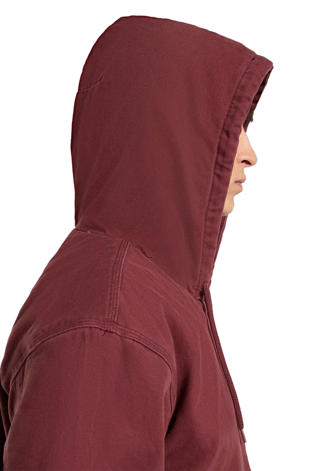 Dickies-Hilham Hooded Kapüşonlu Erkek Bordo Kanvas Mont-Mont-8-Milagron.com