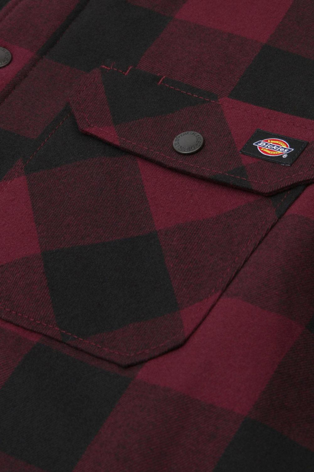 Dickies-Lined Sacramento Maroon-Gömlek-16-Milagron.com