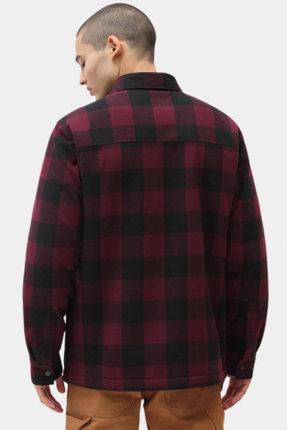 Dickies-Lined Sacramento Maroon-Gömlek-2-Milagron.com