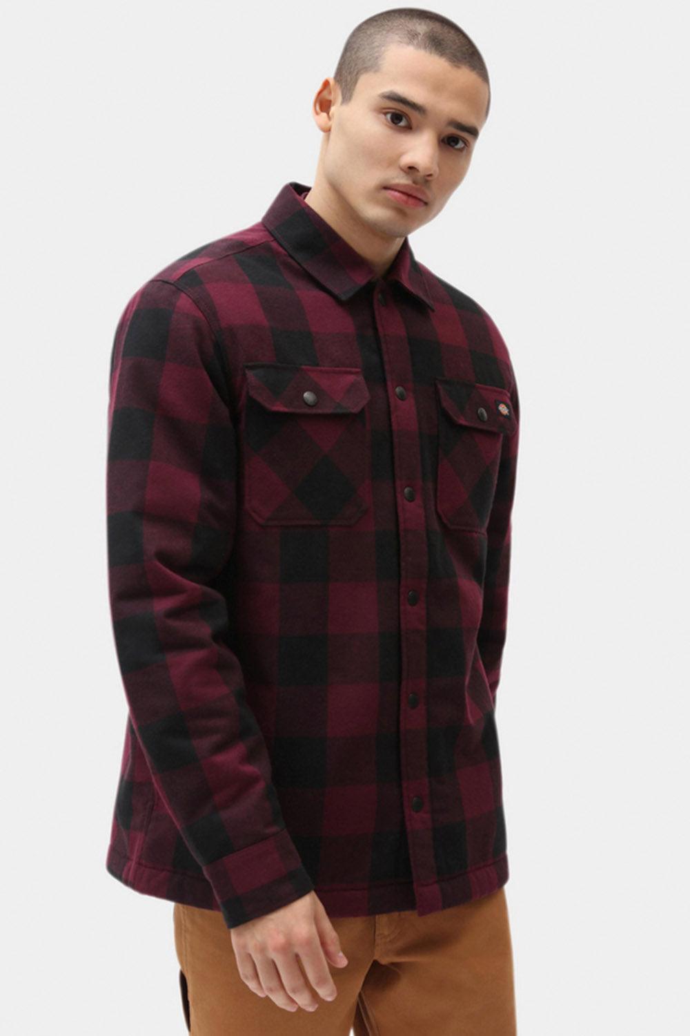 Dickies-Lined Sacramento Maroon-Gömlek-3-Milagron.com