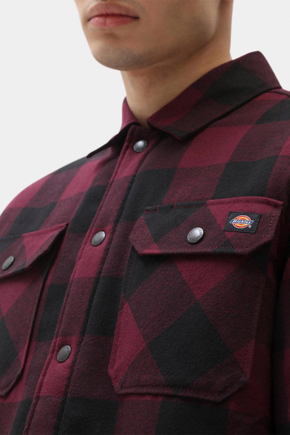 Dickies-Lined Sacramento Maroon-Gömlek-5-Milagron.com