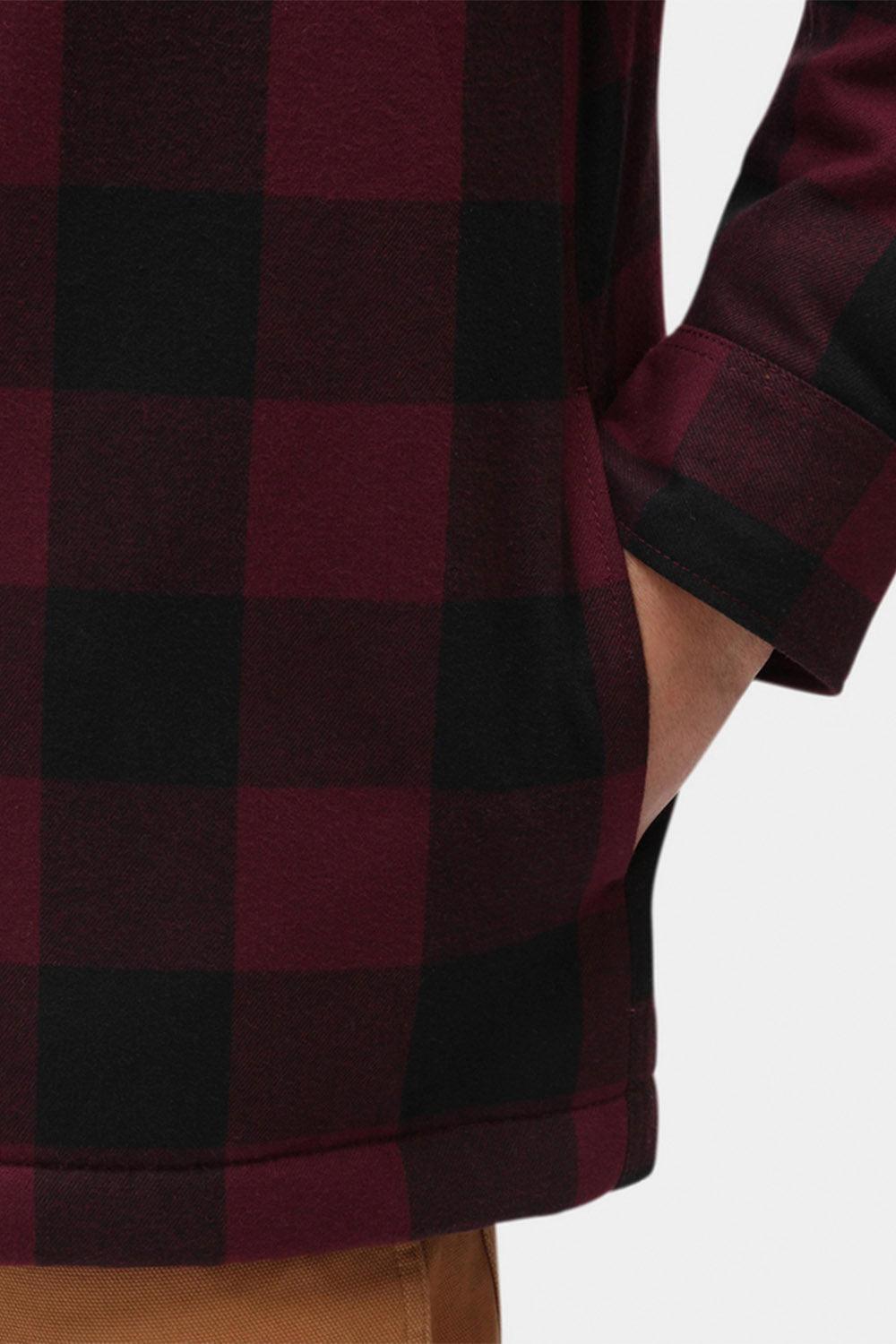 Dickies-Lined Sacramento Maroon-Gömlek-6-Milagron.com