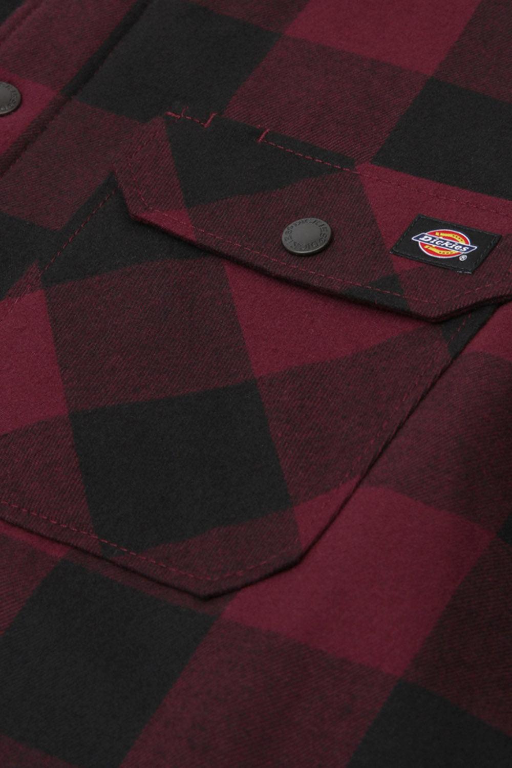 Dickies-Lined Sacramento Maroon-Gömlek-8-Milagron.com