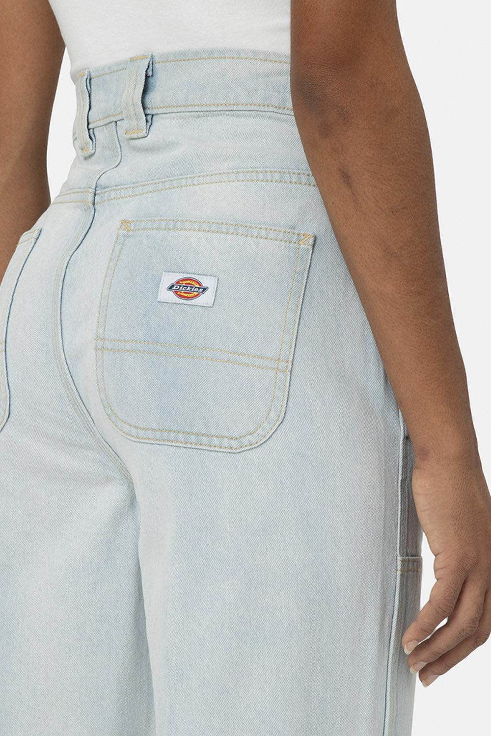 Dickies-Madison Double Knee Denim Ultra Light Wash-Kot Pantolon-3-Milagron.com