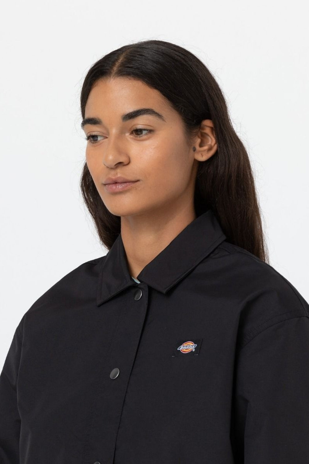 Dickies-Oakport Cropped Coach Jacket W Black-Ceket-3-Milagron.com