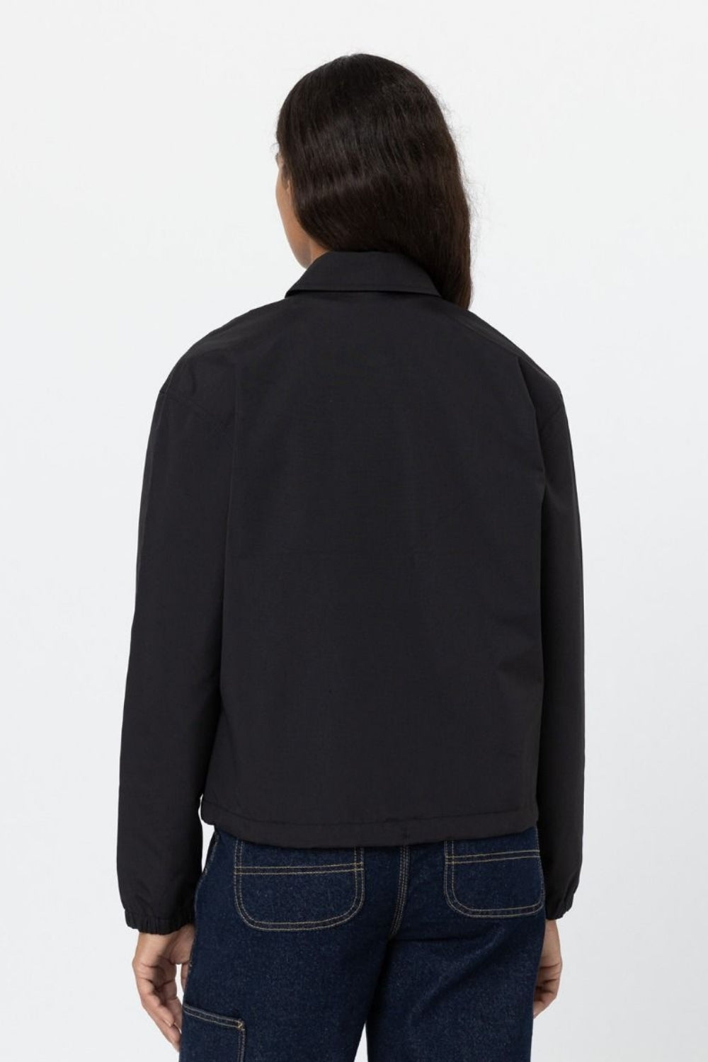 Dickies-Oakport Cropped Coach Jacket W Black-Ceket-4-Milagron.com