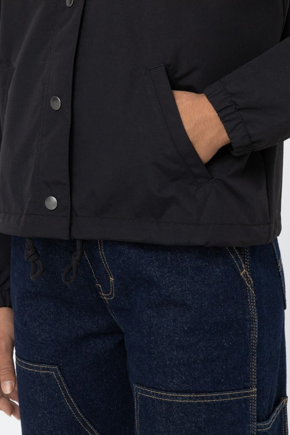Dickies-Oakport Cropped Coach Jacket W Black-Ceket-5-Milagron.com