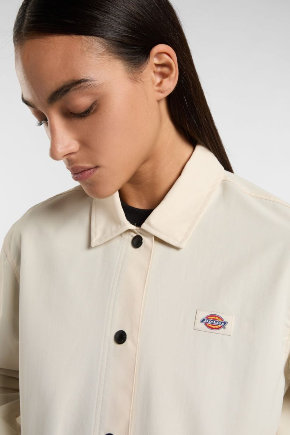 Dickies-Oakport Cropped Coach Jacket Whitecap Gray-Ceket-4-Milagron.com