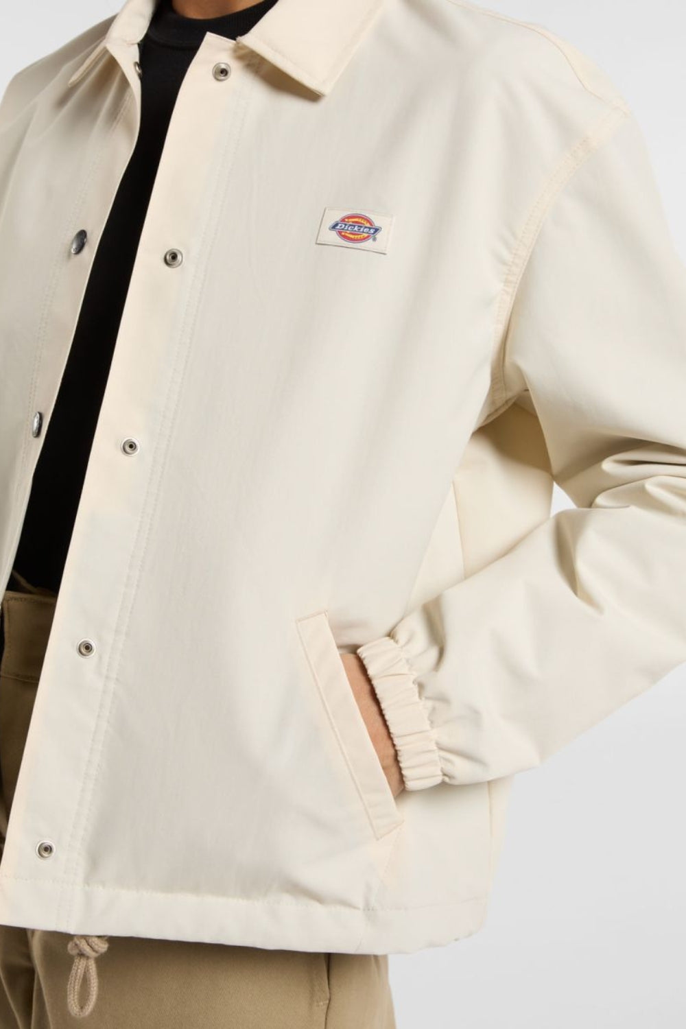 Dickies-Oakport Cropped Coach Jacket Whitecap Gray-Ceket-5-Milagron.com