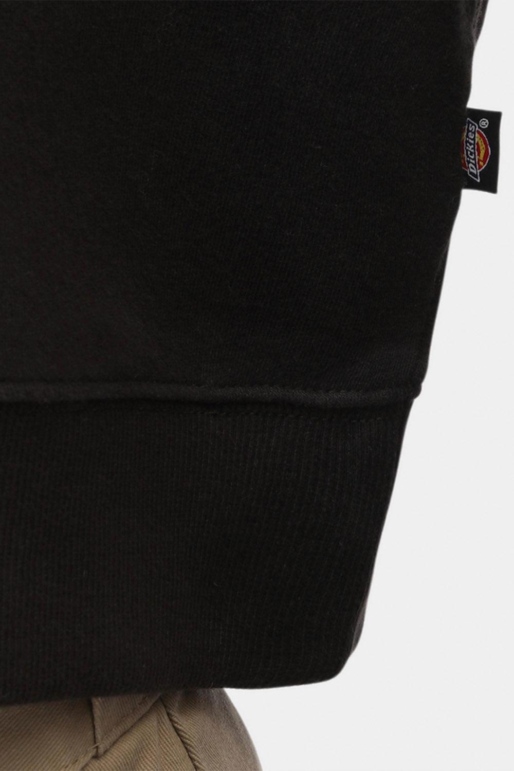 Dickies-Oakport Cropped Hoodie Black-Sweatshirts & Hoodies-10-Milagron.com