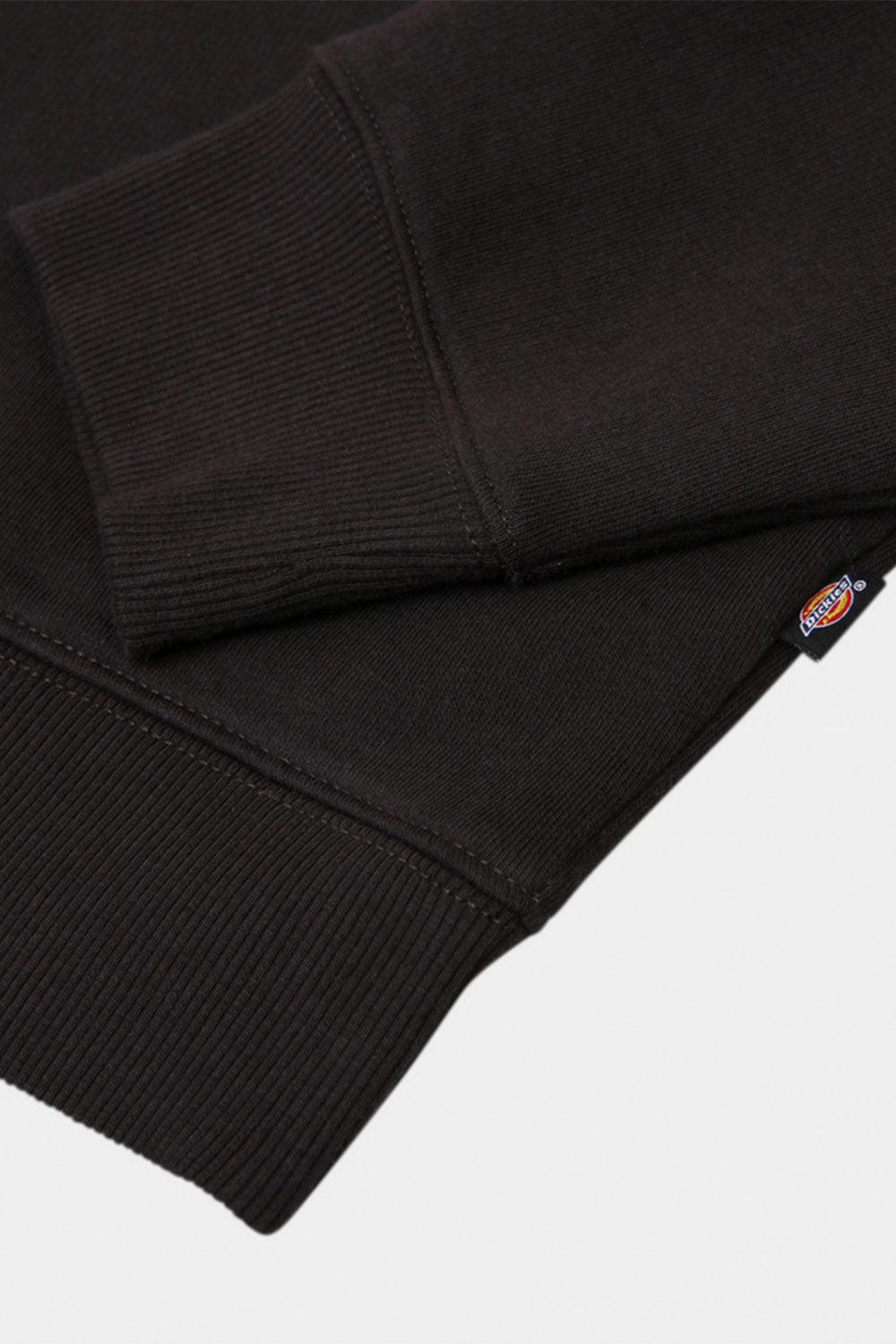 Dickies-Oakport Cropped Hoodie Black-Sweatshirts & Hoodies-8-Milagron.com