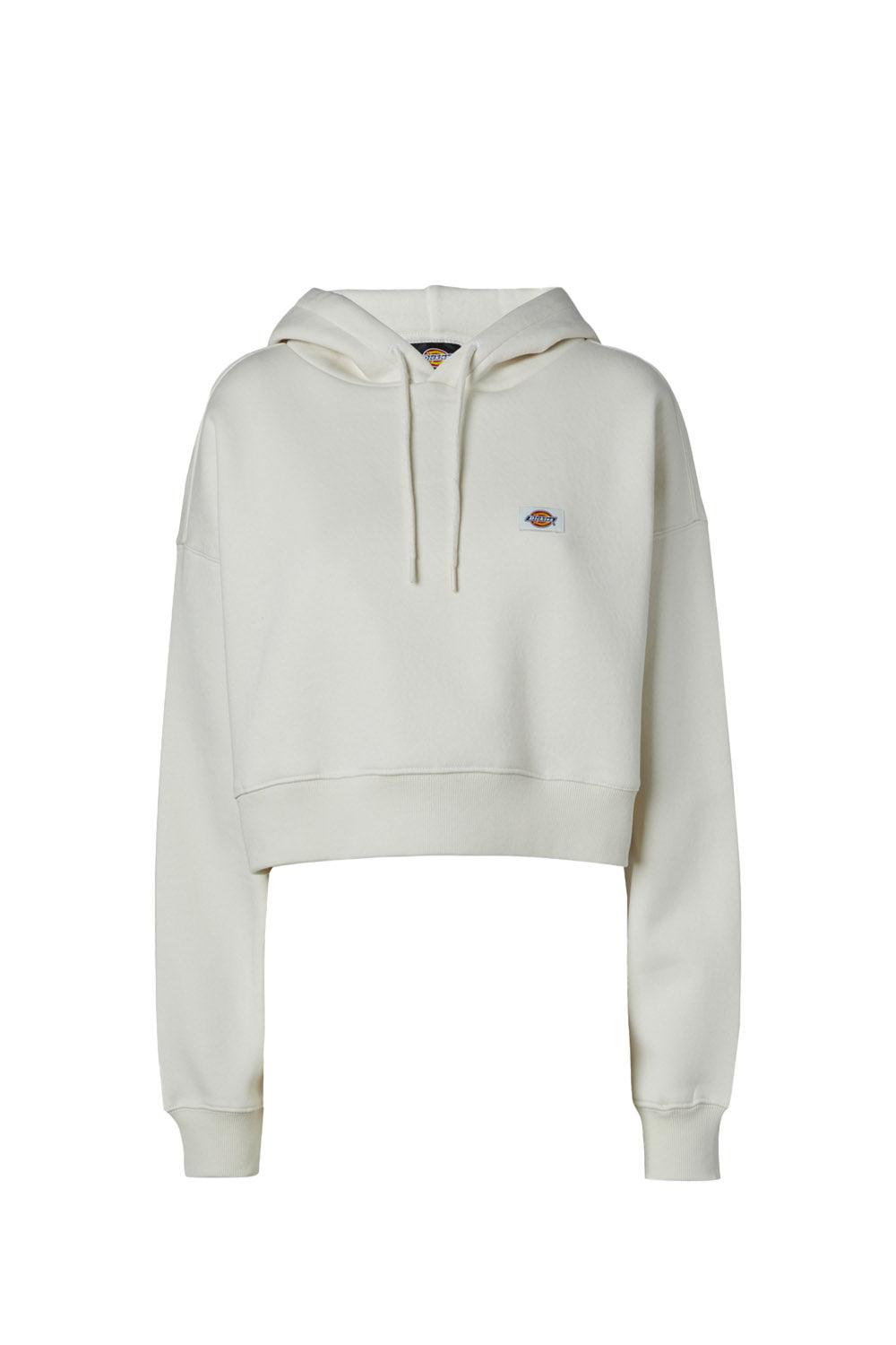 Dickies-Oakport Cropped Hoodie Ecru-Sweatshirts & Hoodies-11-Milagron.com
