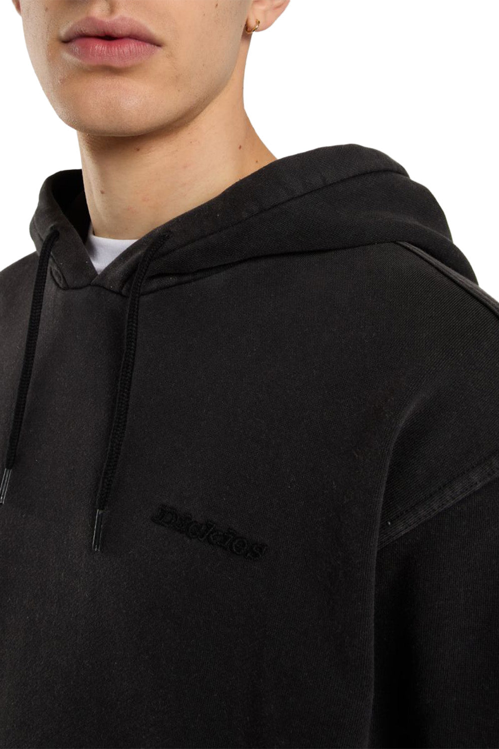 Dickies-Plentywood Hoodie Erkek Kapüşonlu Siyah Sweatshirt-Sweatshirts & Hoodies-2-Milagron.com