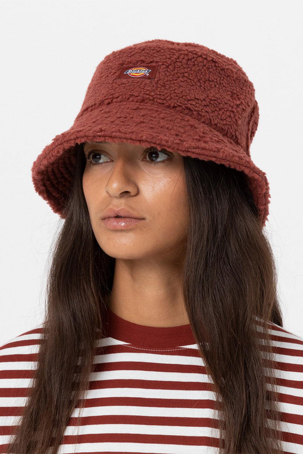 Dickies-Red Chute Bucket Fired Brick-Bucket Hat-2-Milagron.com