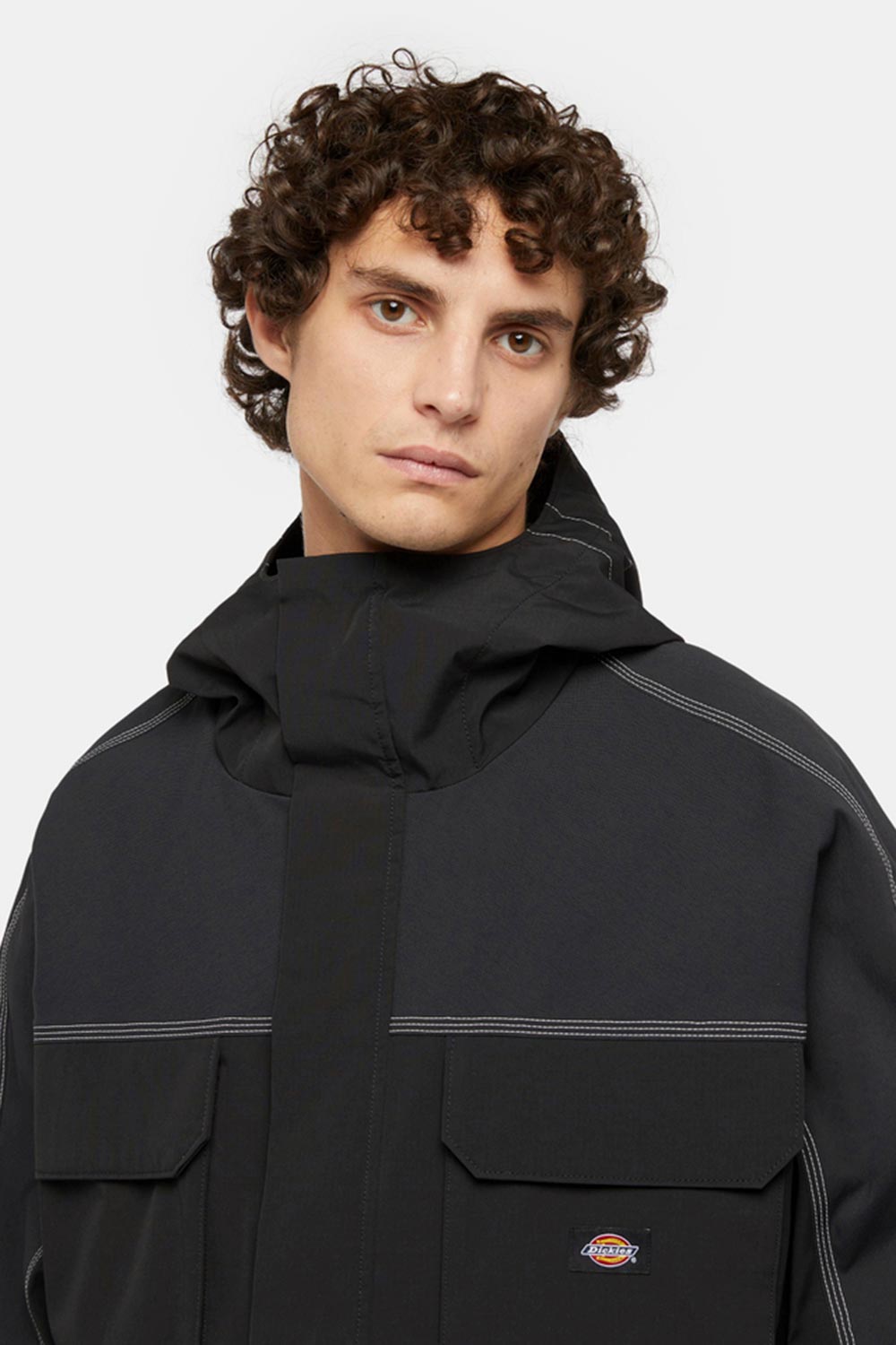 Dickies-Ronan Hooded Jacket Black-Mont-2-Milagron.com