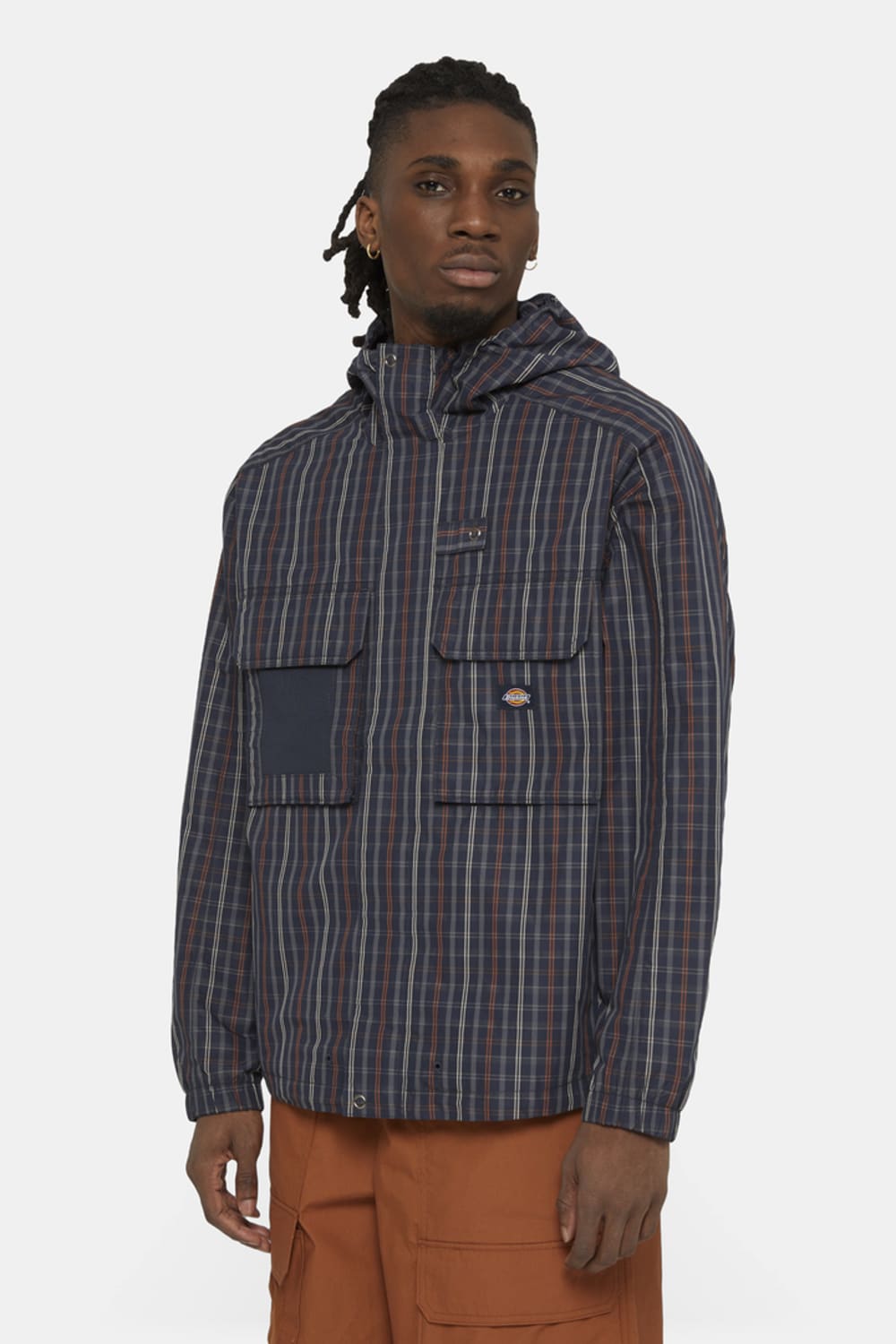Dickies-Surry Jacket Outdoor Check Navy-Ceket-1-Milagron.com