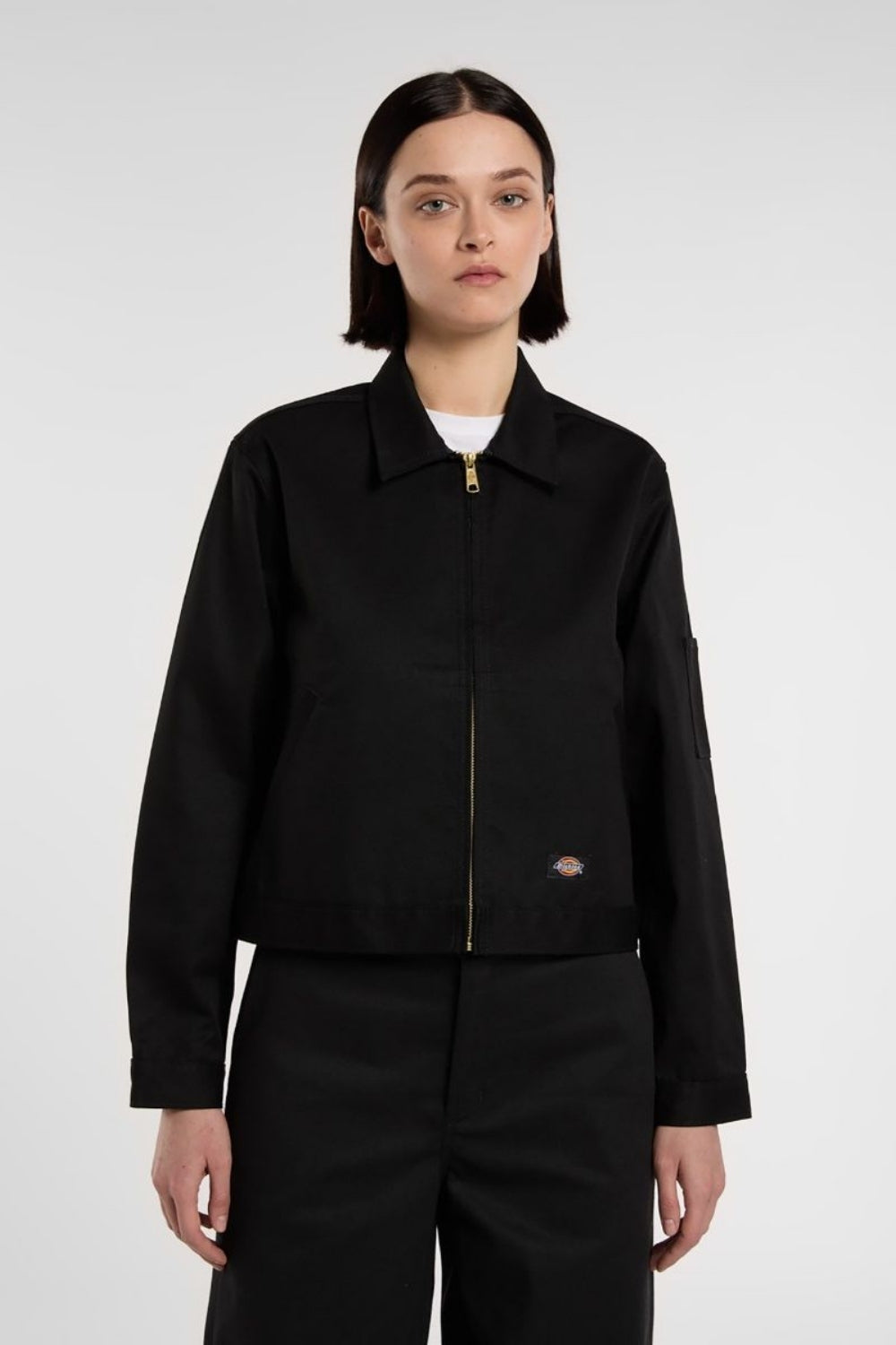 Dickies-Unlined Cropped Eisenhower Jacket Black-Ceket-1-Milagron.com