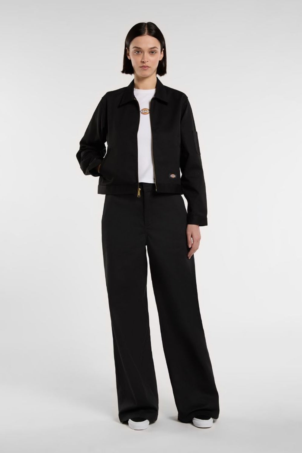 Dickies-Unlined Cropped Eisenhower Jacket Black-Ceket-3-Milagron.com