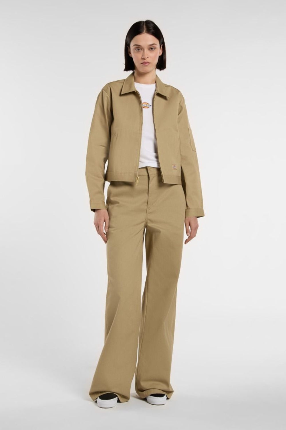 Dickies-Unlined Cropped Eisenhower Jacket Khaki-Ceket-1-Milagron.com