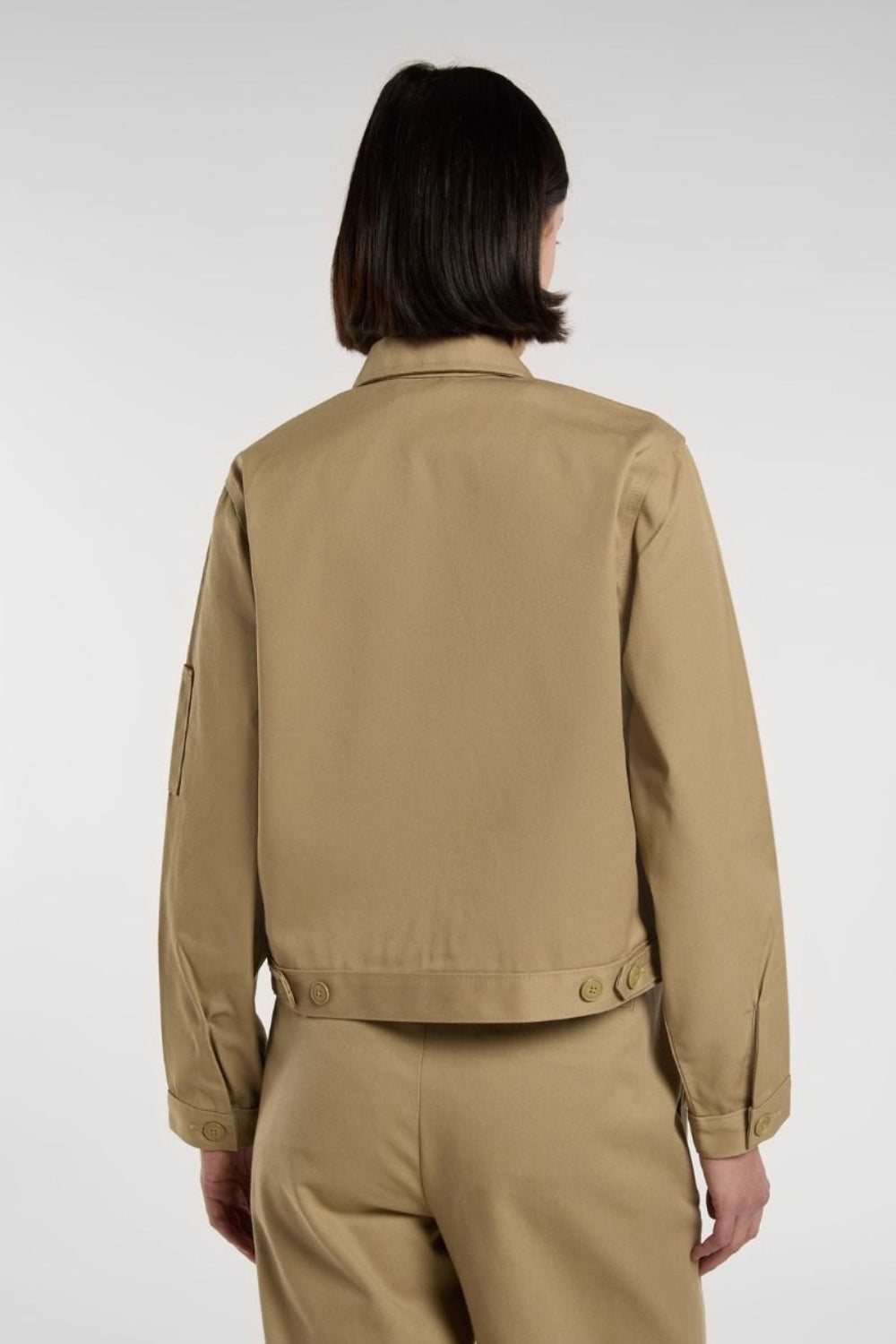 Dickies-Unlined Cropped Eisenhower Jacket Khaki-Ceket-3-Milagron.com