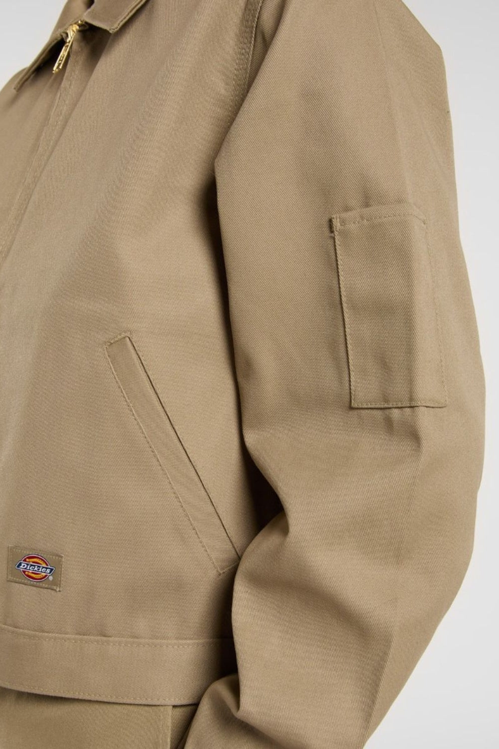 Dickies-Unlined Cropped Eisenhower Jacket Khaki-Ceket-4-Milagron.com
