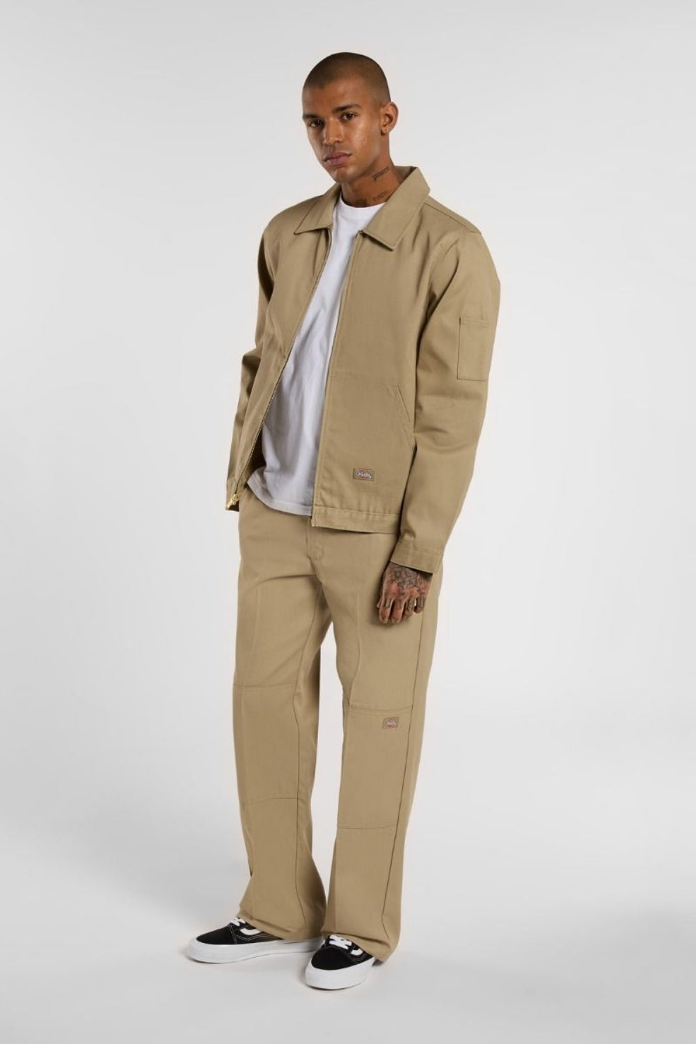Dickies-Unlined Eisenhower Jacket Rec Khaki-Deri Mont-3-Milagron.com