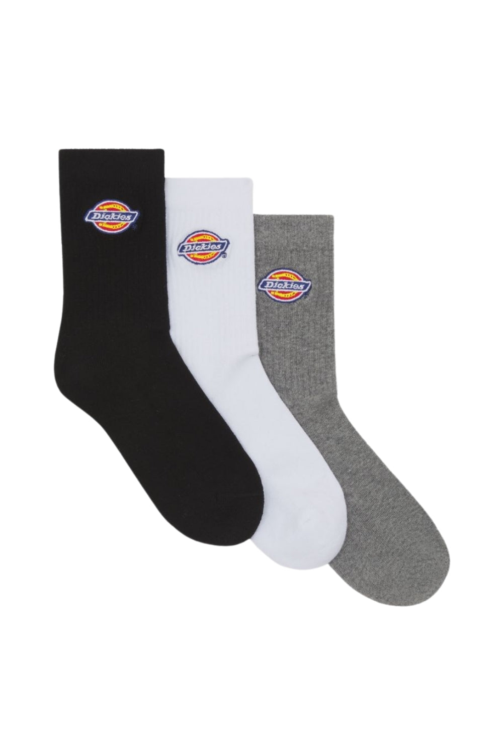 Dickies-Valley Grove Kids Socks 3 Pack Grey Melange-Çorap-1-Milagron.com