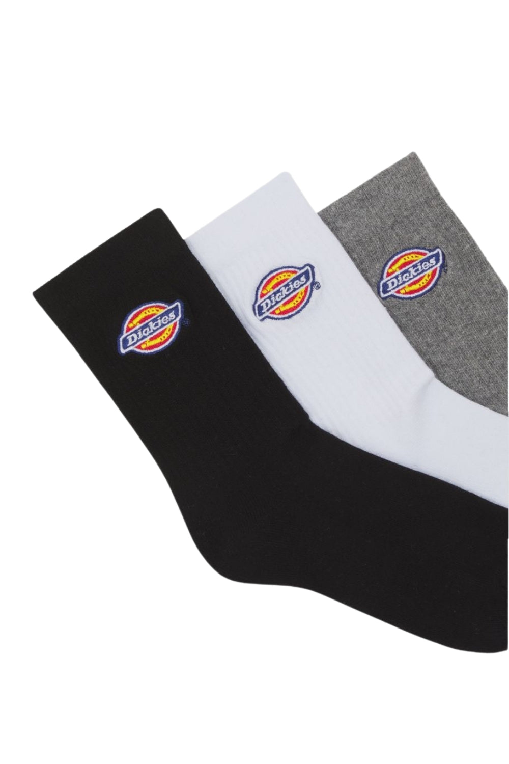 Dickies-Valley Grove Kids Socks 3 Pack Grey Melange-Çorap-2-Milagron.com
