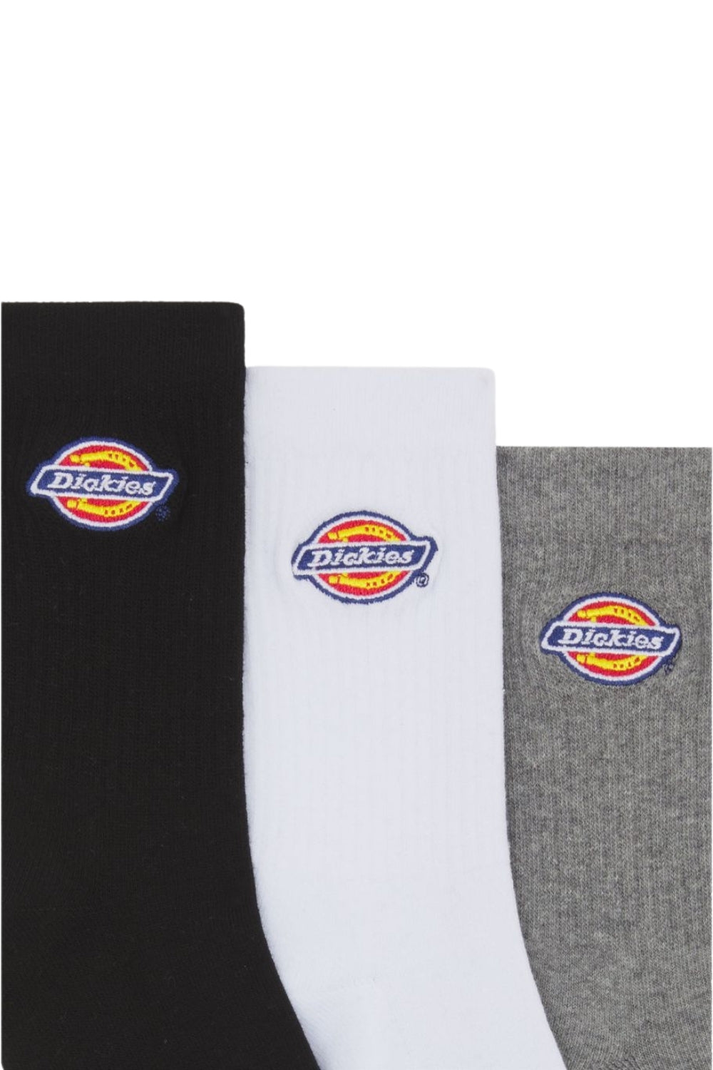 Dickies-Valley Grove Kids Socks 3 Pack Grey Melange-Çorap-3-Milagron.com