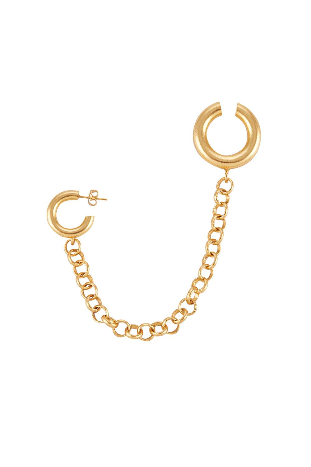 Dieci Dita-Regula Cuff And Earring-Küpe-1-Milagron.com