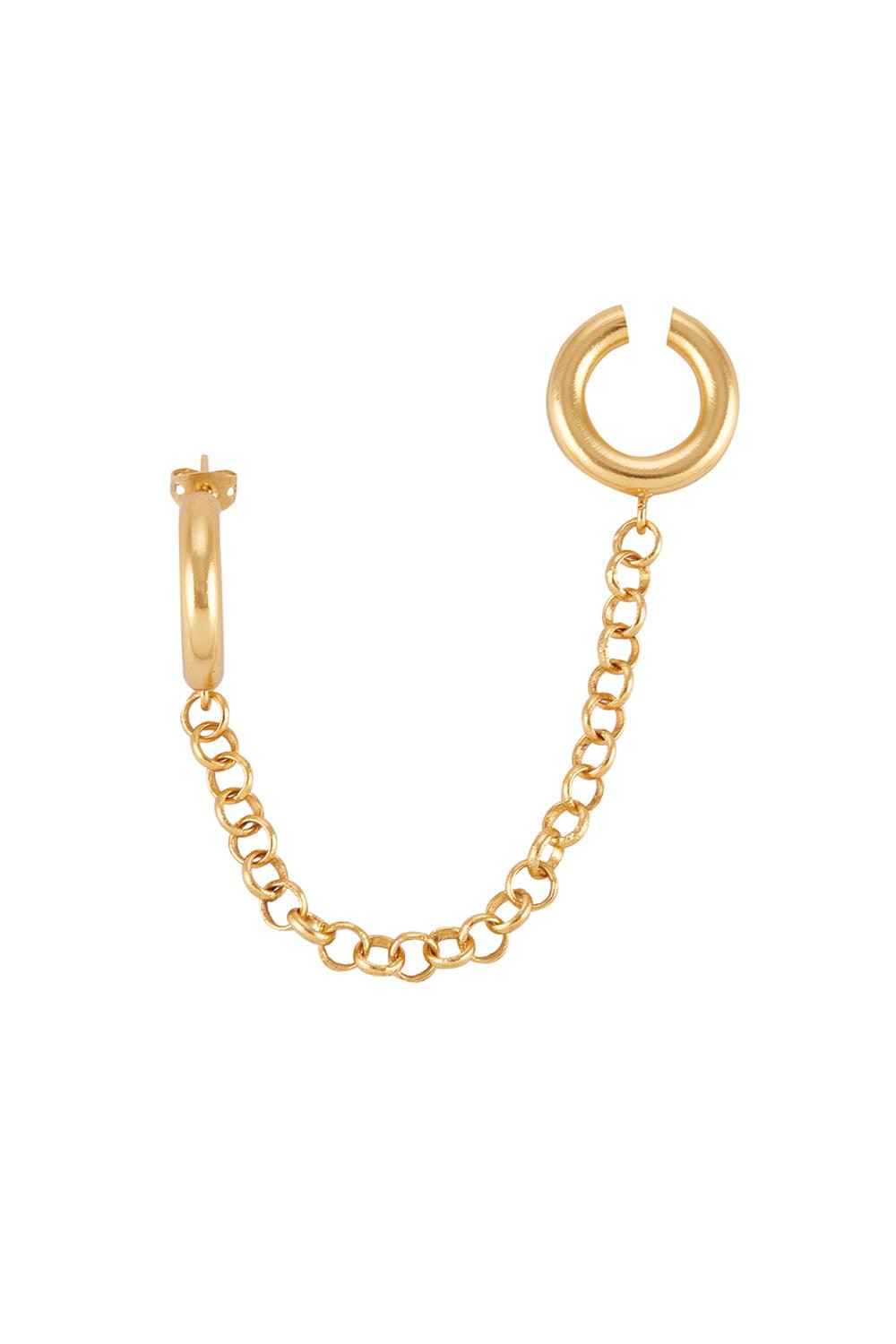 Dieci Dita-Regula Cuff And Earring-Küpe-2-Milagron.com