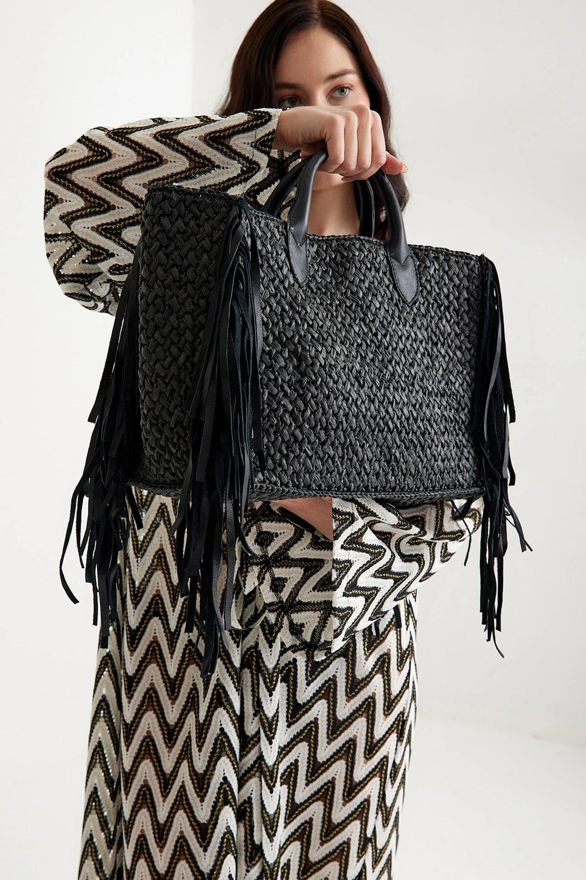 Hera Raffia Tote Bag