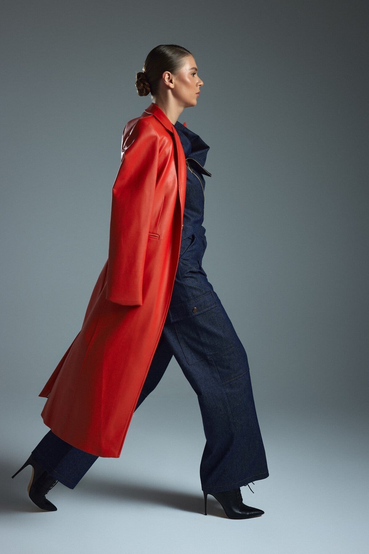 Maxi Leather Coat - 1