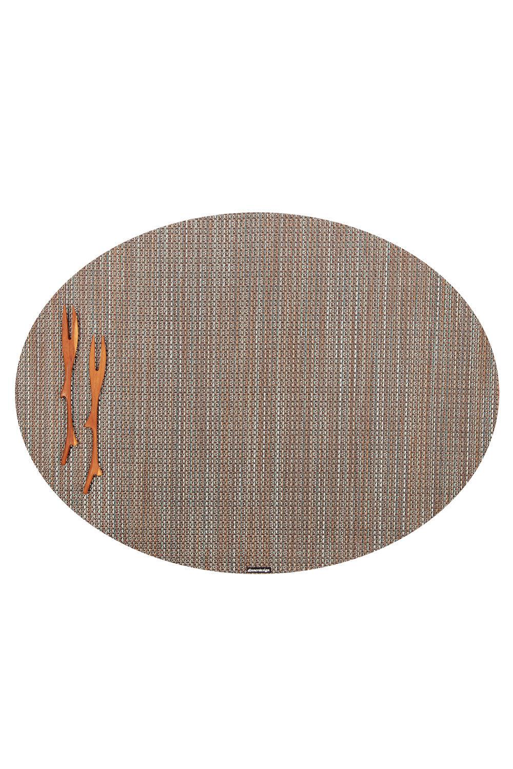 Dinnerdesign-Chroma Cinnamon Oval Amerikan Servis 36x49 cm-Sunum Aksesuarları-1-Milagron.com