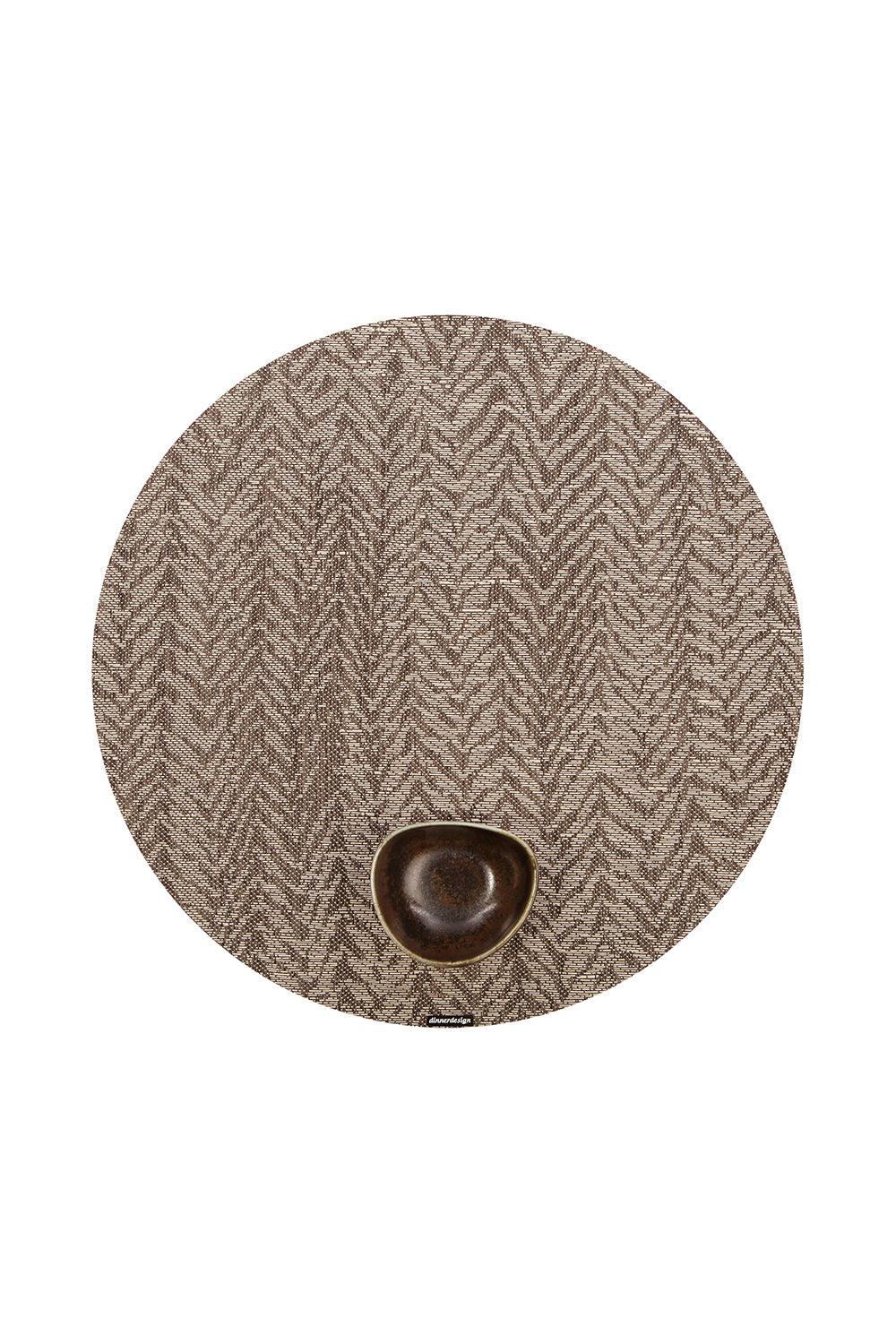 Dinnerdesign-Cosmos Sepia Yuvarlak Amerikan Servis 40 cm-Sunum Aksesuarları-1-Milagron.com