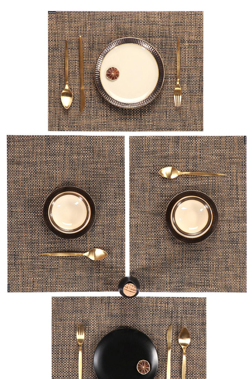 Dinnerdesign-Horizon Espresso Dikdörtgen Amerikan Servis 34x45 cm-Sunum Aksesuarları-3-Milagron.com