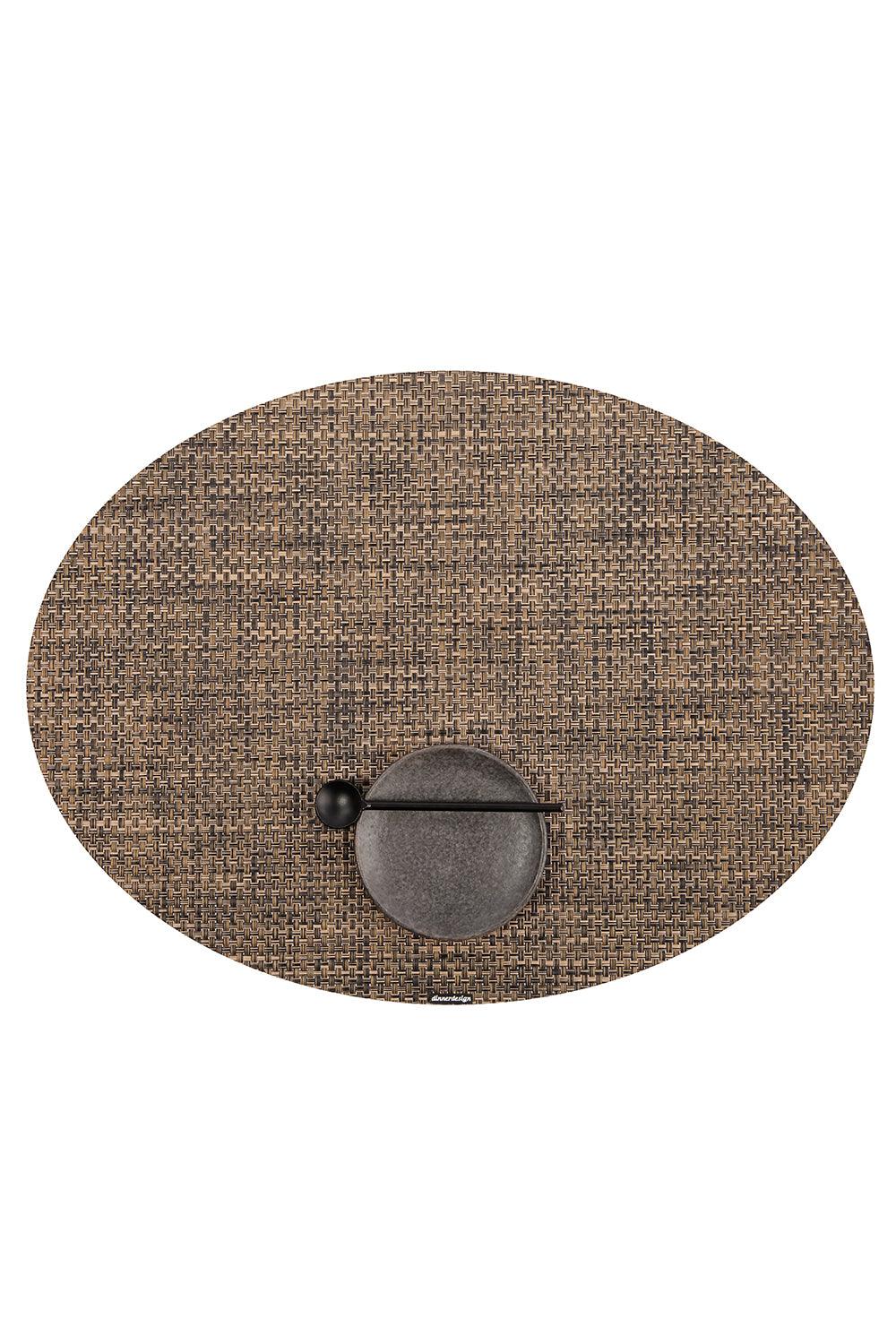 Dinnerdesign-Horizon Espresso Oval Amerikan Servis 36x49 cm-Sunum Aksesuarları-1-Milagron.com