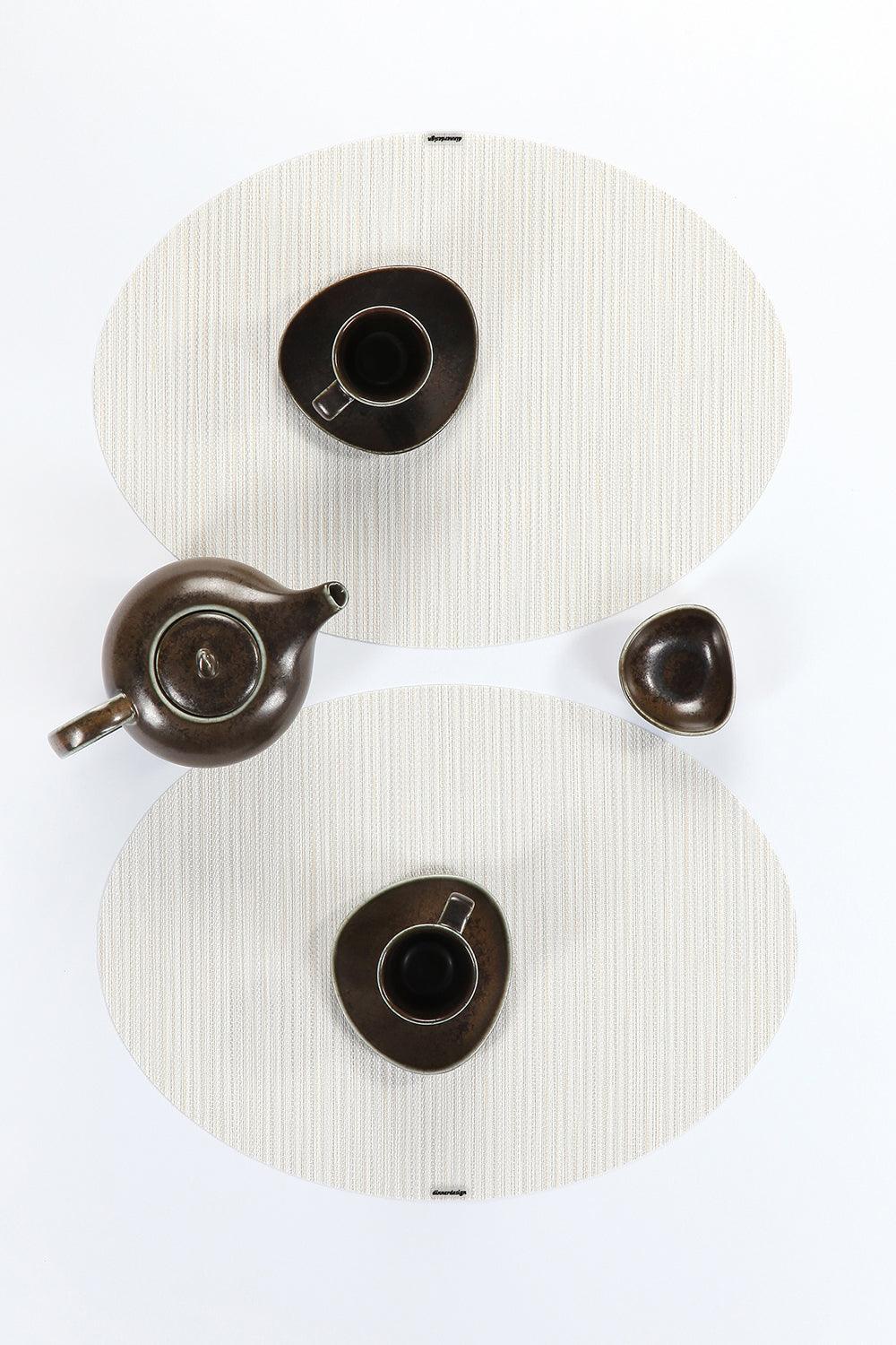 Dinnerdesign-Illusion Pearl Oval Amerikan Servis 36x49 cm-Sunum Aksesuarları-1-Milagron.com