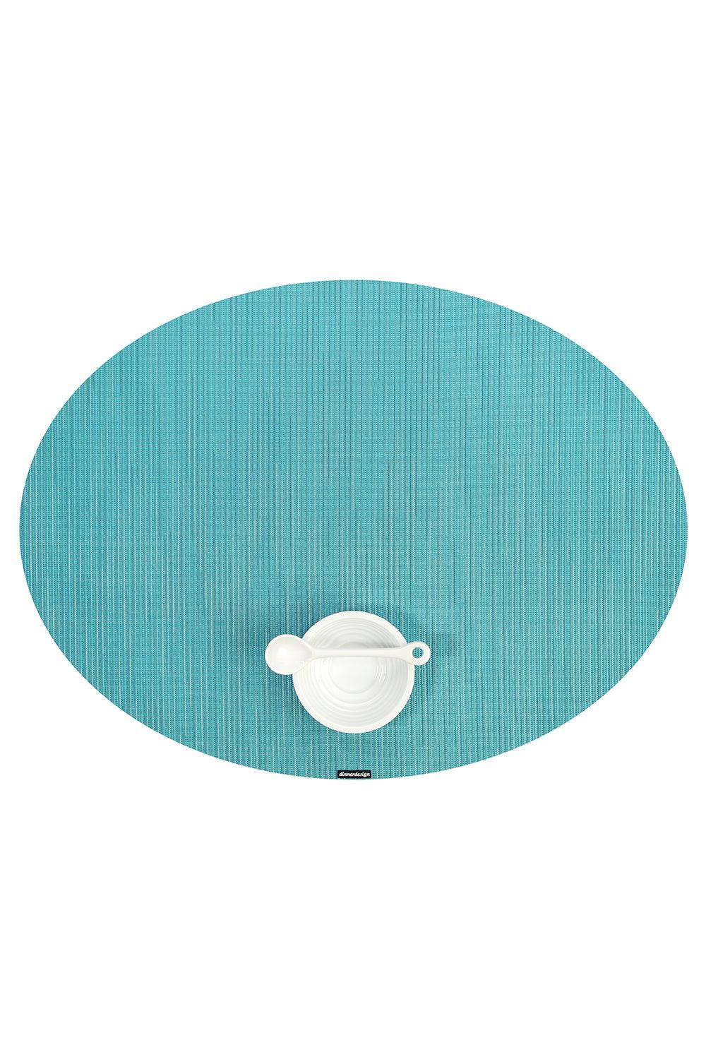 Dinnerdesign-Infinity Teal Oval Amerikan Servis 36x49 cm-Sunum Aksesuarları-1-Milagron.com