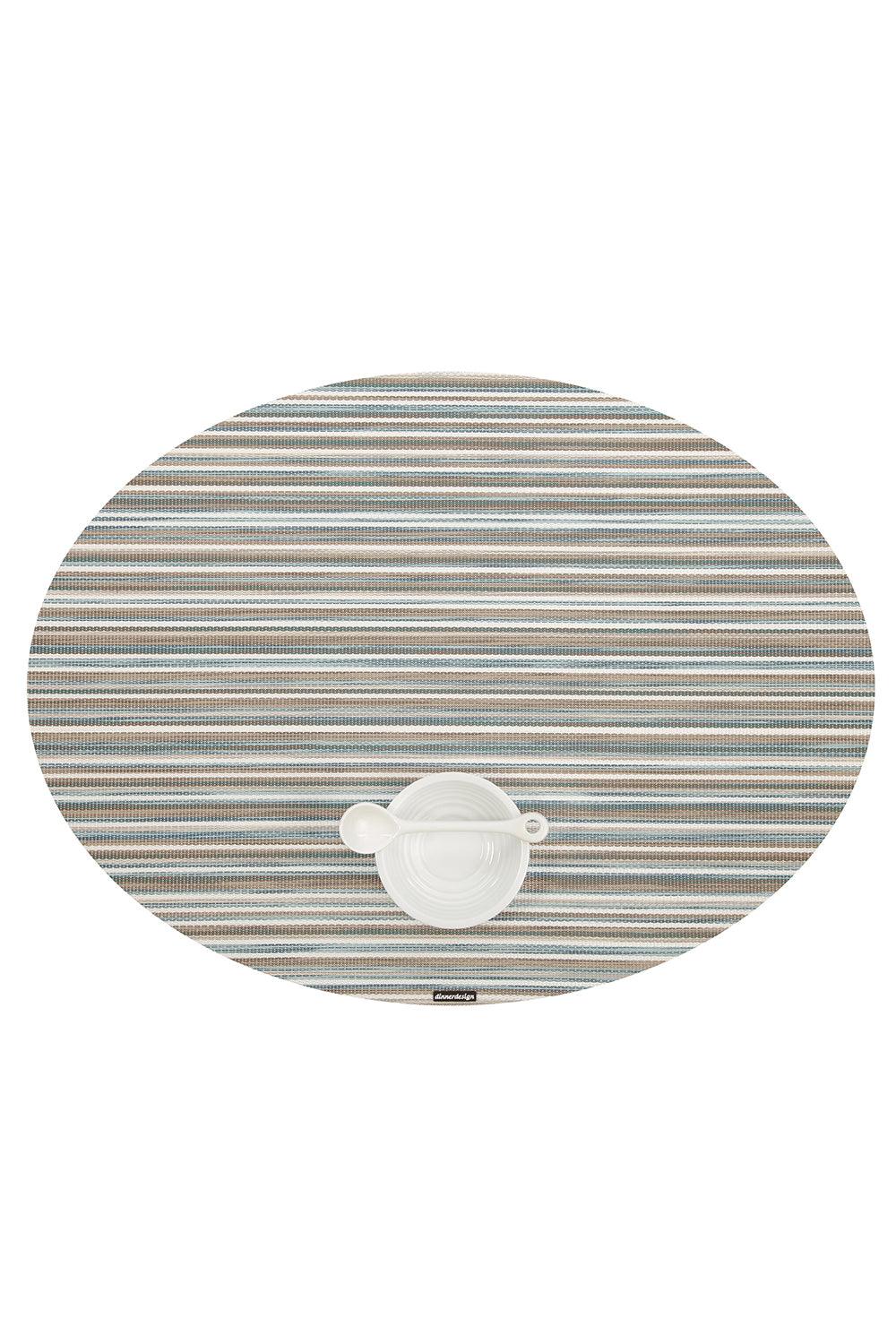Dinnerdesign-Stripe Willow Oval Amerikan Servis 36x49 cm-Sunum Aksesuarları-2-Milagron.com
