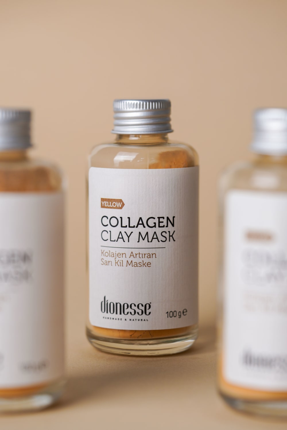 Dionesse-Kolajen Artıran Detoks Sarı Kil 100gr-Yüz Maskesi-2-Milagron.com