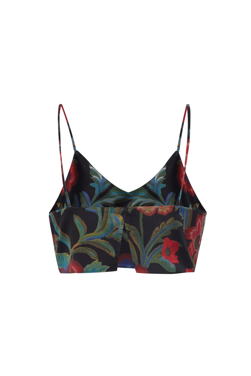 Direct Message-Black Roses Bra-Crop Top-1-Milagron.com