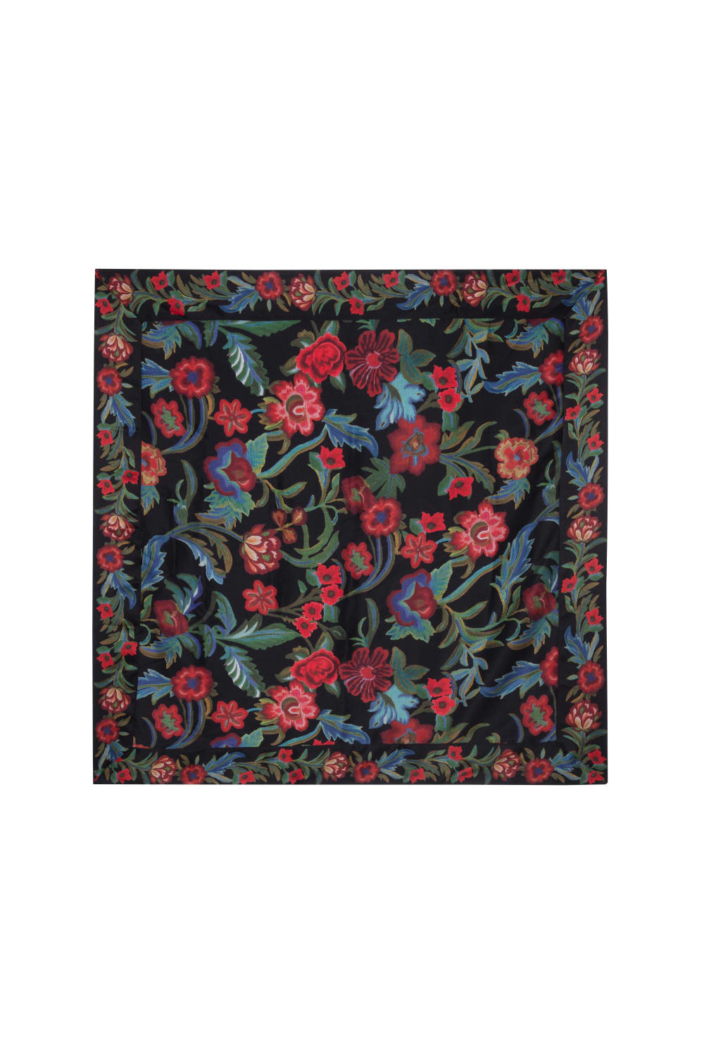 Direct Message-Black Roses Scarf-Şal & Fular-1-Milagron.com